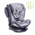 Столче за кола Lorelli - Aviator SPS IsoFix, 360°, Black & Light Grey