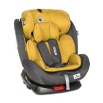 Столче за кола Lorelli - Lynx IsoFix, 0-36 kg, Black & Lemon Curry