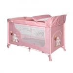 Бебешка кошара на 2 нива Lorelli - Moonlight, Beige Rose Rabbits
