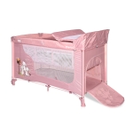 Бебешка кошара на 2 нива Lorelli - Moonlight, Beige Rose Rabbits