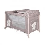 Бебешка кошара на 2 нива Lorelli - Moonlight, Beige Rose Rabbits