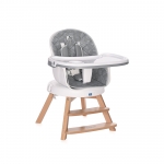 Столче за хранене с ротация Lorelli - Napoli, Grey Hexagons