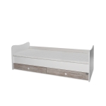 Трансформиращо се легло Lorelli - Mini Max, 190 x 72 cm, Бяло/Светъл дъб