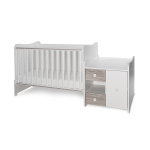 Трансформиращо се легло Lorelli - Mini Max, 190 x 72 cm, Бяло/Светъл дъб