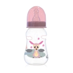 Бебешко шише Lorelli - Baby Care, 125 ml, Blush Pink