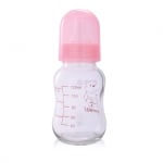 Стъклено шише Lorelli - 120 ml, Розово