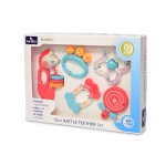 Комплект дрънкалки и гризалки Lorelli - Baby Care, 5 броя