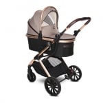 Бебешка количка 2 в 1 Lorelli - Glory, Black Diamond