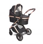 Бебешка количка 2 в 1 Lorelli - Glory, Black Diamond