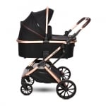 Бебешка количка 2 в 1 Lorelli - Glory, Black Diamond