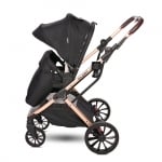 Бебешка количка 2 в 1 Lorelli - Glory, Black Diamond