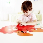 Творчески комплект Hape - Направи си сам картина и маска, Лъв