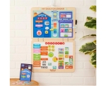 Образователен комплект Battat - Магнитен календар, 85 части