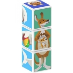 Магнитен конструктор Geomag - Magicube, Животни, 3 части