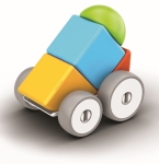 Магнитен конструктор Geomag - Magicube, Колички, 10 части