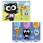 Детски пъзел 2 в 1 Educa - Milo, 2 х 20 части