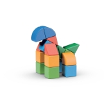 Магнитен конструктор Geomag - Magicube, Малък свят, 25 части