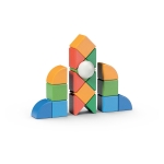 Магнитен конструктор Geomag - Magicube, Малък свят, 25 части