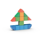 Магнитен конструктор Geomag - Magicube, Малък свят, 25 части