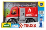 Детска играчка Lena Truxx - Пожарна, С фигурка, 29 сm