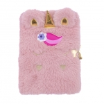 Дневник със заключване Astra - Пухкав еднорог, A5