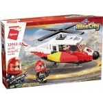 Конструктор Qman - MineCity, Спасителен вертолет, 91 части
