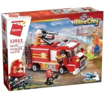 Конструктор, Qman, MineCity, Противопожарна кола, 370 части