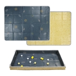 Двустранна подложка за игра с топки Taf Toys - Fold ′n Fun, Тъмно синя