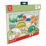 Дървен пъзел Hape - Динозаври, 24 части
