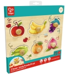 Дървен пъзел Hape - Плодове, 13 части