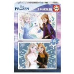 Детски пъзел 2 в 1 Educa - Frozen, 2 х 20 части