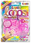 Творчески комплект Craze - Loops, 100 броя ластици, асортимент