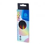 Триъгълни цветни моливи Astra - Holomania, 10 цвята