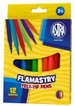 Комплект флумастери Astra - CX, 12 цвята