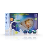 Музикална въртележка с проектор 3 в 1 Infantino - Зелена