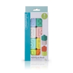 Меки бебешки сензорни кубчета Infantino - 8 броя