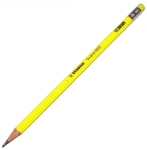 Молив Stabilo - Swano fluo, С гума, Жълт