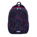 Ученическа раница Head - Котки в тъмното, 3 ципа