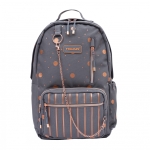 Ученическа раница Head - С верижка, Златно & Сиво