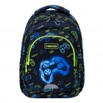 Ученическа раница Head - Неонова игра, 3 ципа