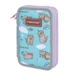 Ученически несесер Head -  Коте, с 2 ципа