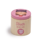 Дървена кутийка за зъбки Eurekakids - Розова