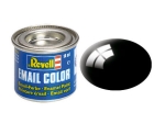 Емайлна боя Revell - Email Color, Черна, Гланц, 14 ml