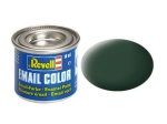 Емайлна боя Revell - Email Color, Тъмнозеленa, Mат, 14 ml