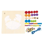 Творчески комплект Hape - Дървена мозайка, Трицераптор