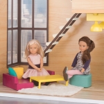 Комплект за кукли Battat - Lori Dolls, Мебели за всекидневна