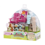 Игрален комплект Battat - Li′l Woodzeez, Двор с барбекю, 23 части