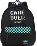 Ученическа раница Unkeeper - Game Over, Black & Green