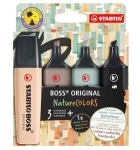 Текст маркери Stabilo - Boss Original, Arty Nature Colors, 4 броя