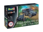 Сглобяем модел Revell - Камион Krupp Protze Kfz 69 with 3.7cm Pak